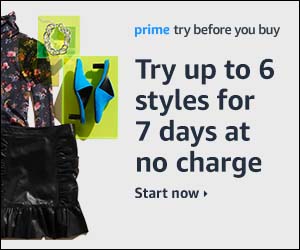 prime try before you buy-6 styles for 7 days-no charge!!